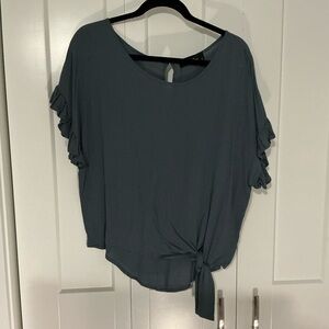 Elegant Blue Women's Top